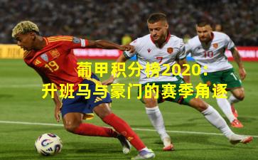 葡甲积分榜2020：升班马与豪门的赛季角逐